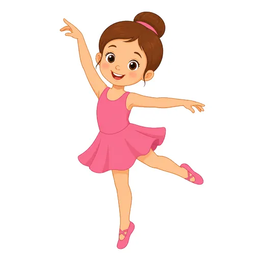 một bé gái đang múa
