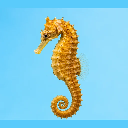 ảnh chụp một con cá ngựa vàng