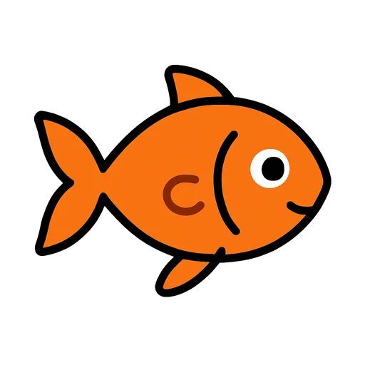 một con cá màu cam