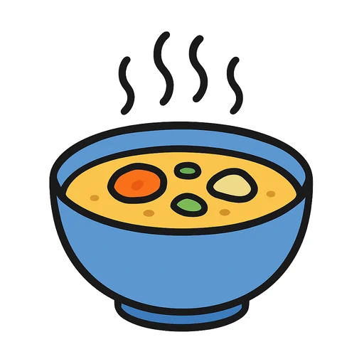 một bát canh nóng