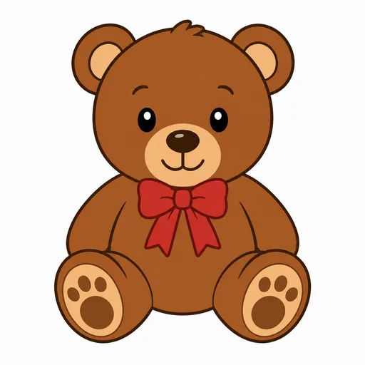 một con gấu bông màu nâu