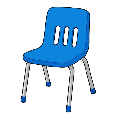 một cái ghế học sinh
