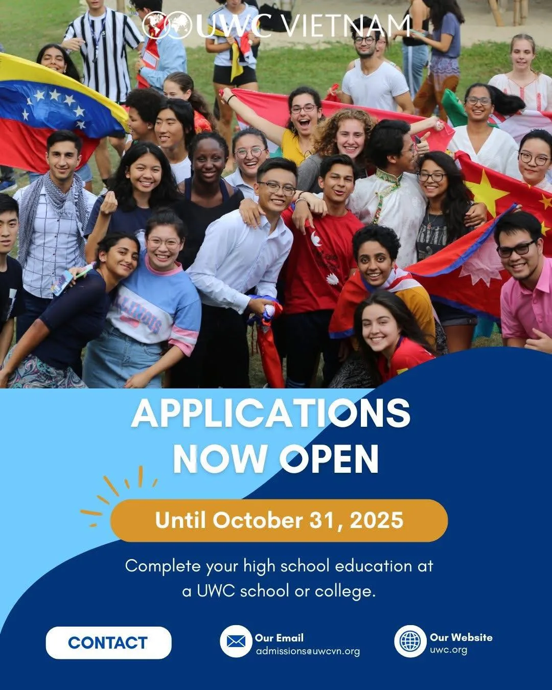 Học bổng UWC Việt Nam: học 2 năm cuối cấp 3 ở nước ngoài, không cần IELTS
