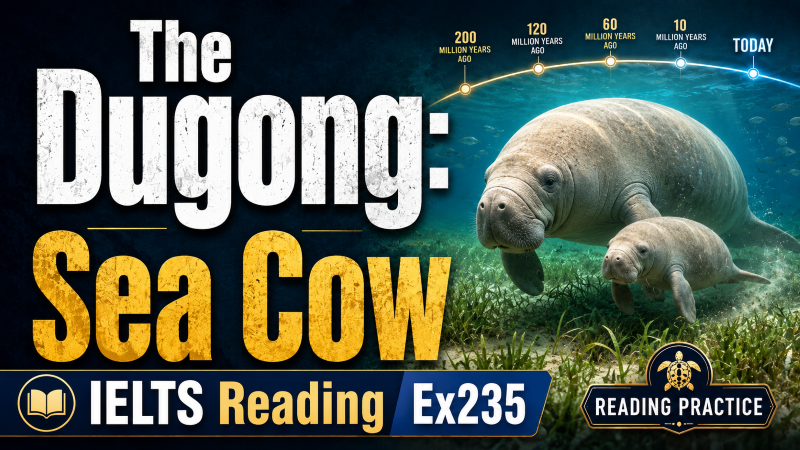 The dugong: sea cow – IELTS Reading