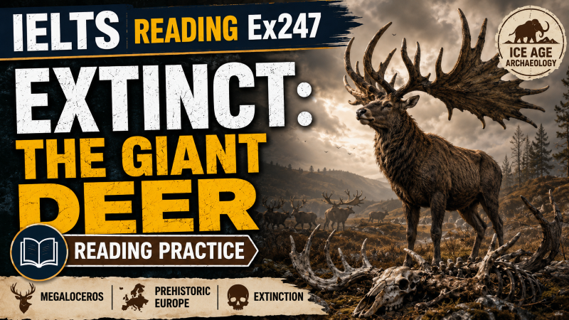 Extinct: the Giant Deer – IELTS Reading