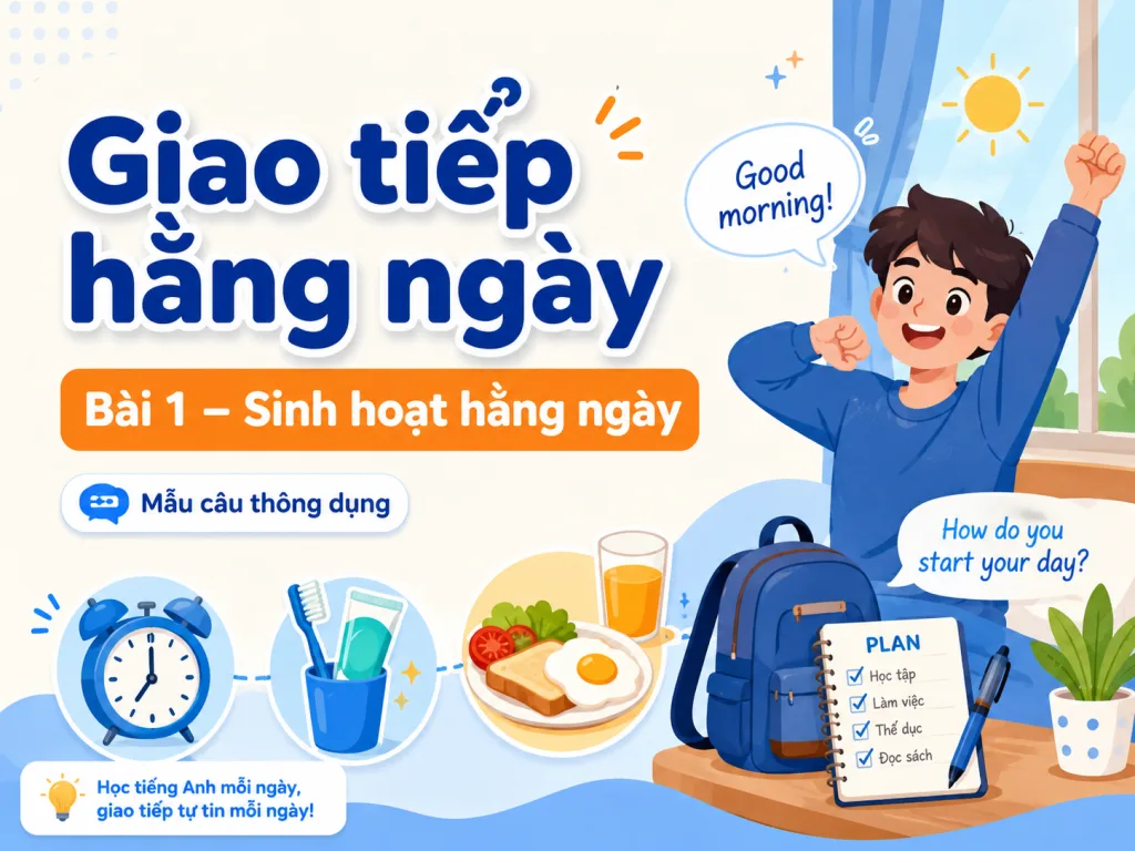 Giao tiếp hằng ngày · Bài 1 — Sinh hoạt hằng ngày