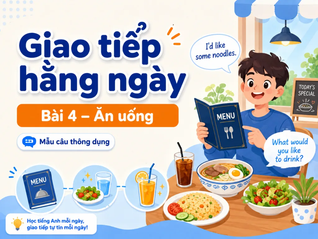 Giao tiếp hằng ngày · Bài 4 — Ăn uống