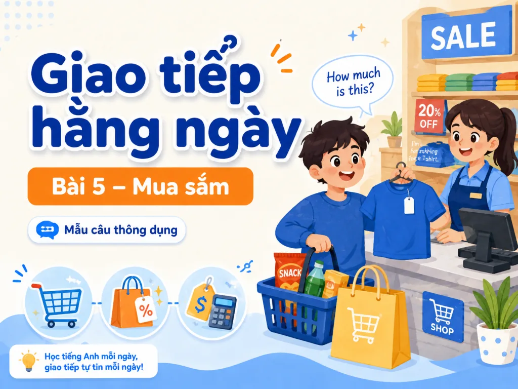Giao tiếp hằng ngày · Bài 5 — Mua sắm