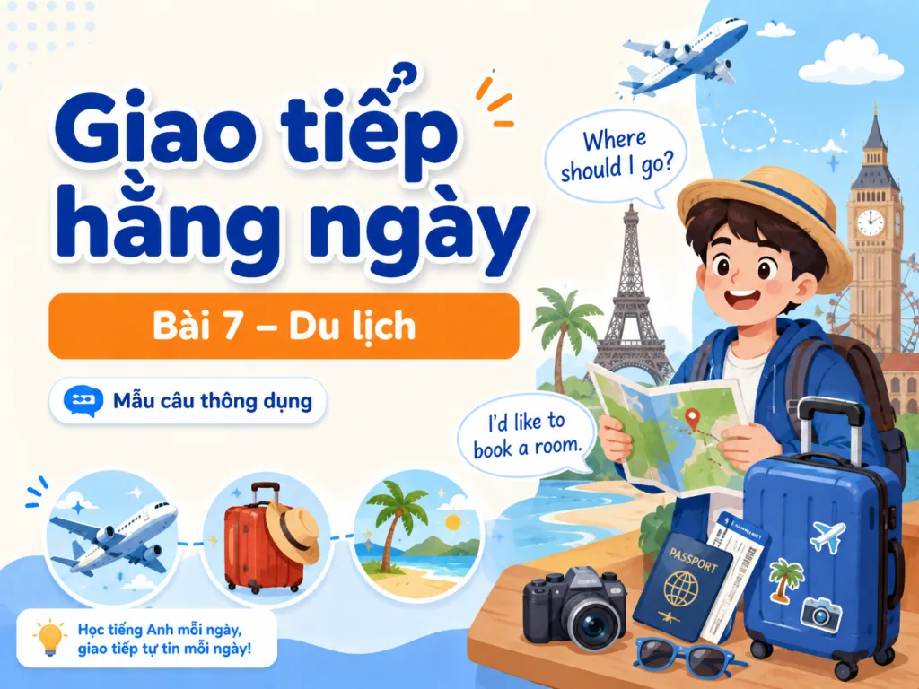 Giao tiếp hằng ngày · Bài 7 — Du lịch
