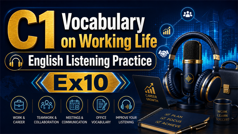 C1 Vocabulary on Working Life — English Listening Practice