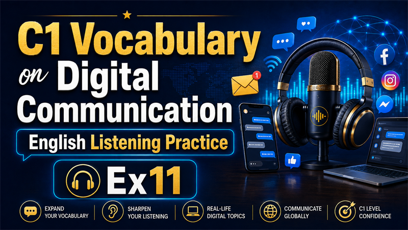 C1 Vocabulary on Digital Communication — English Listening Practice