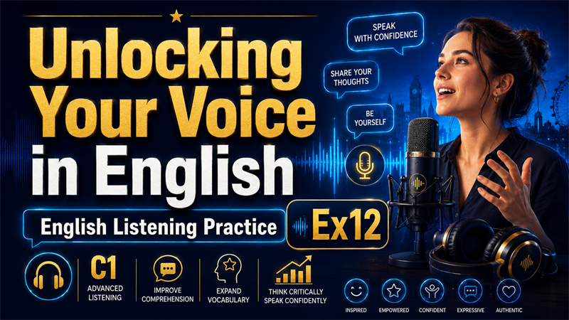 Unlocking Your Voice in English — English Listening Practice