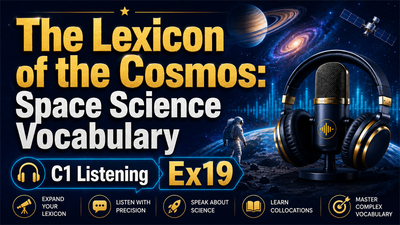 The Lexicon of the Cosmos: Space Science Vocabulary — C1 Listening