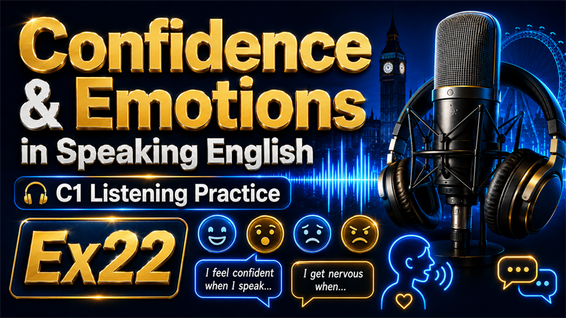 Confidence & Emotions in Speaking English — C1 Listening Practice