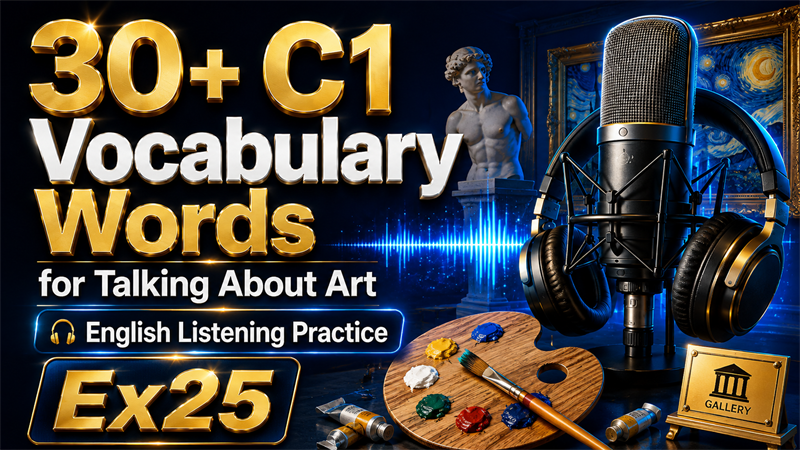 30+ C1 Vocabulary Words for Talking About Art — English Listening Practice