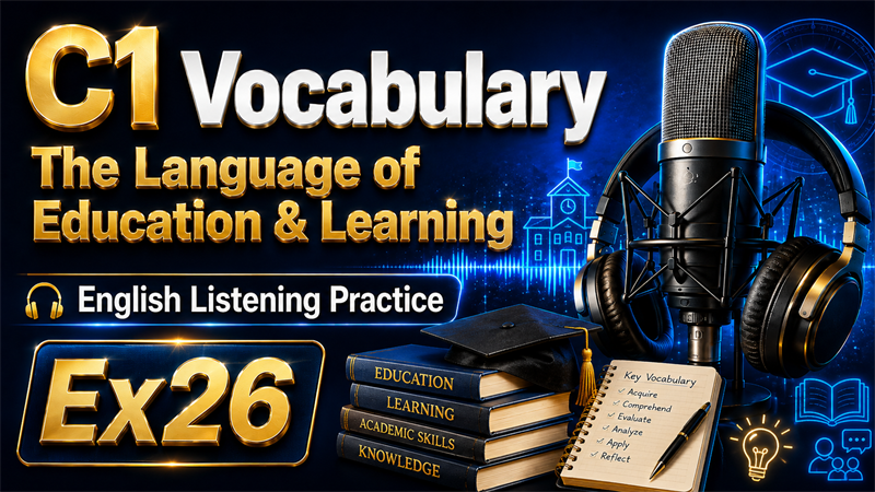 C1 Vocabulary: The Language of Education & Learning — English Listening Practice