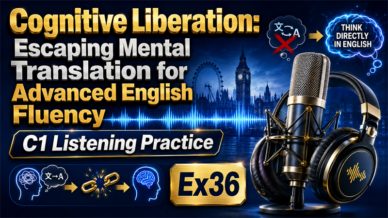 Cognitive Liberation: Escaping Mental Translation for Advanced English Fluency — C1 Listening Practice
