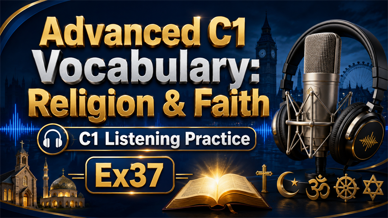 Advanced C1 Vocabulary: Religion & Faith — C1 Listening Practice
