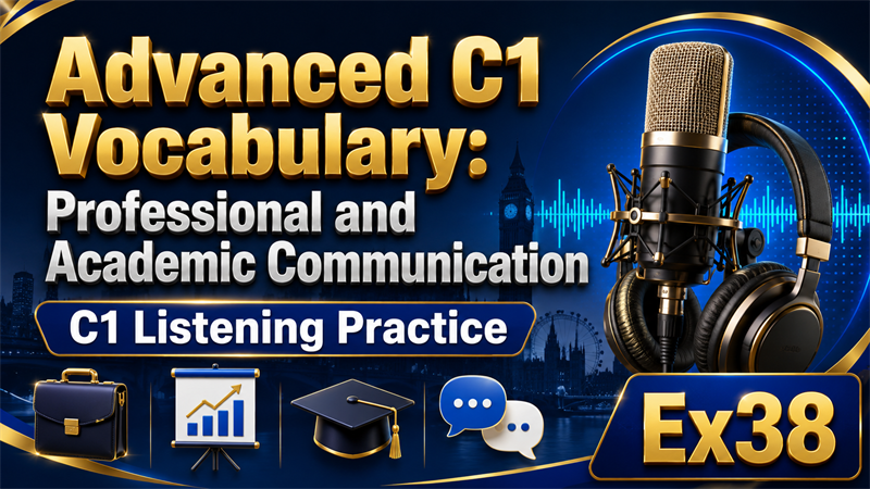 Advanced C1 Vocabulary: Professional and Academic Communication — C1 Listening Practice