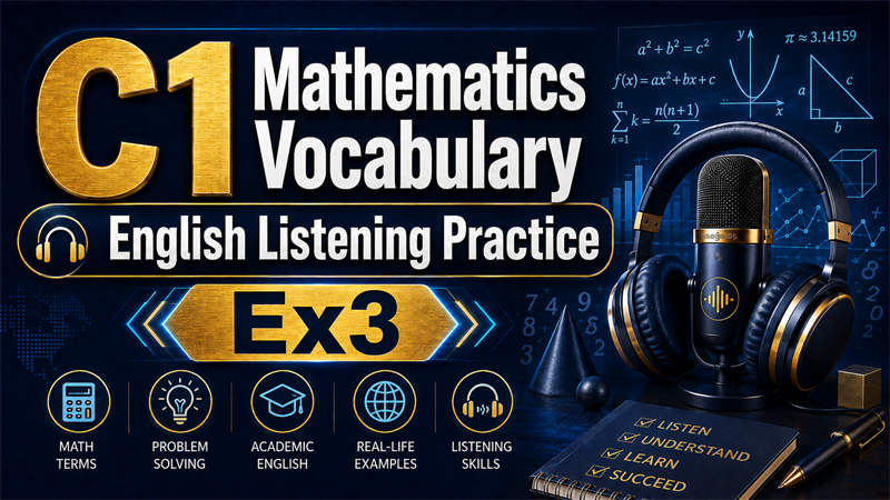 C1 Mathematics Vocabulary — English Listening Practice