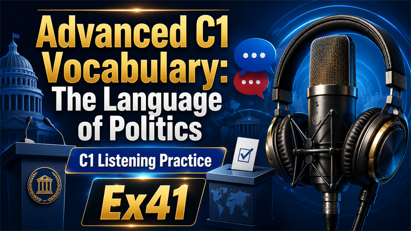 Advanced C1 Vocabulary: The Language of Politics — C1 Listening Practice