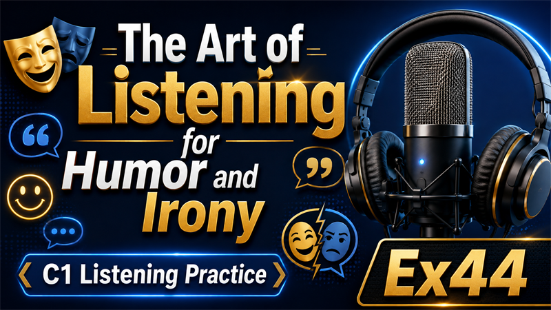 The Art of Listening for Humor and Irony — C1 Listening Practice