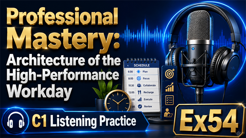 Professional Mastery: Architecture of the High-Performance Workday — C1 Listening Practice