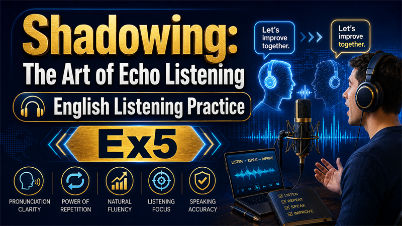 Shadowing: The Art of Echo Listening — English Listening Practice