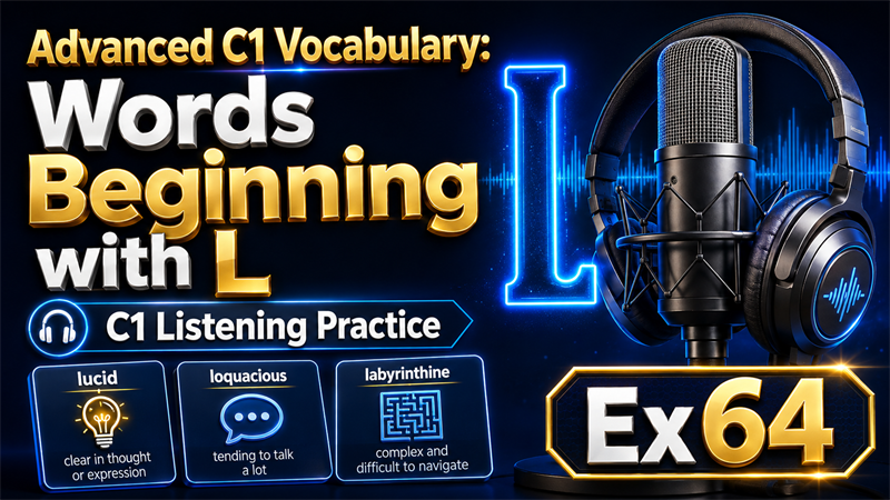 Advanced C1 Vocabulary: Words Beginning with L — C1 Listening Practice