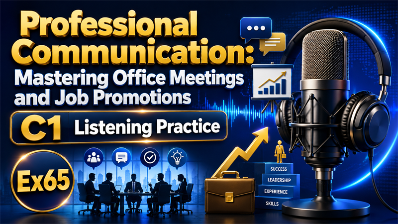 Professional Communication: Mastering Office Meetings and Job Promotions — C1 Listening Practice