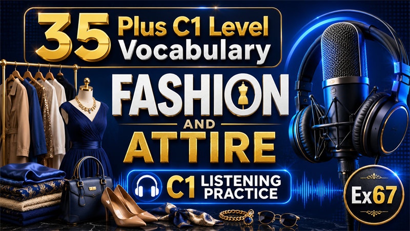 35 Plus C1 Level Vocabulary on Fashion and Attire — C1 Listening Practice
