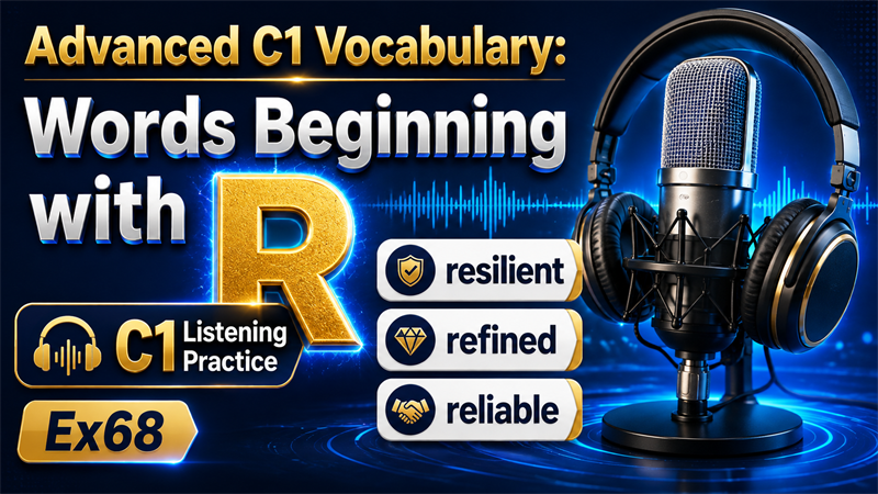 Advanced C1 Vocabulary: Words Beginning with R — C1 Listening Practice