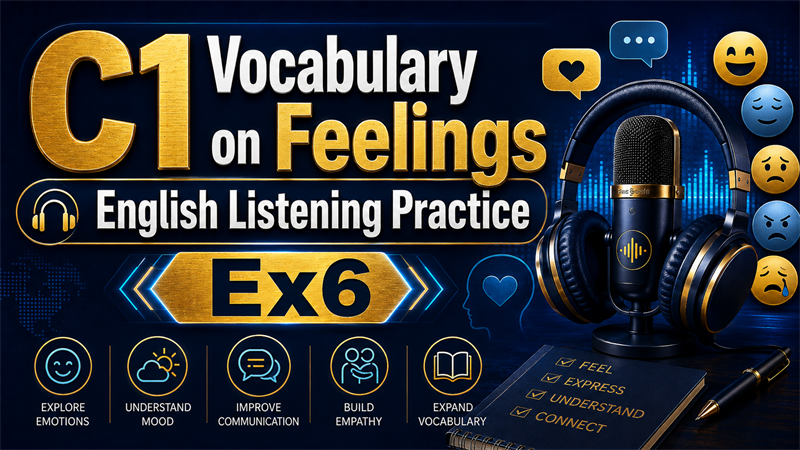 C1 Vocabulary on Feelings — English Listening Practice
