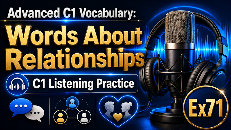 Advanced C1 Vocabulary: Words About Relationships — C1 Listening Practice