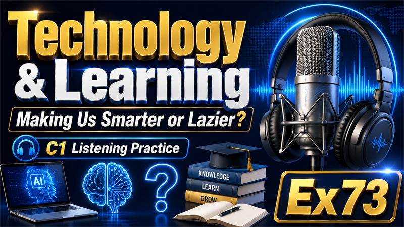 Technology & Learning: Making Us Smarter or Lazier? — C1 Listening Practice