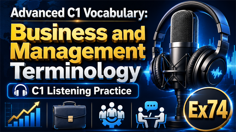 Advanced C1 Vocabulary: Business and Management Terminology — C1 Listening Practice