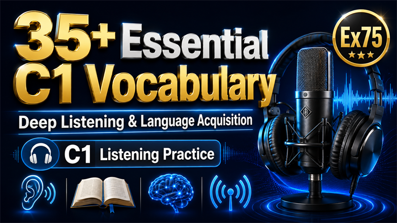 35+ Essential C1 Vocabulary: Deep Listening & Language Acquisition — C1 Listening Practice