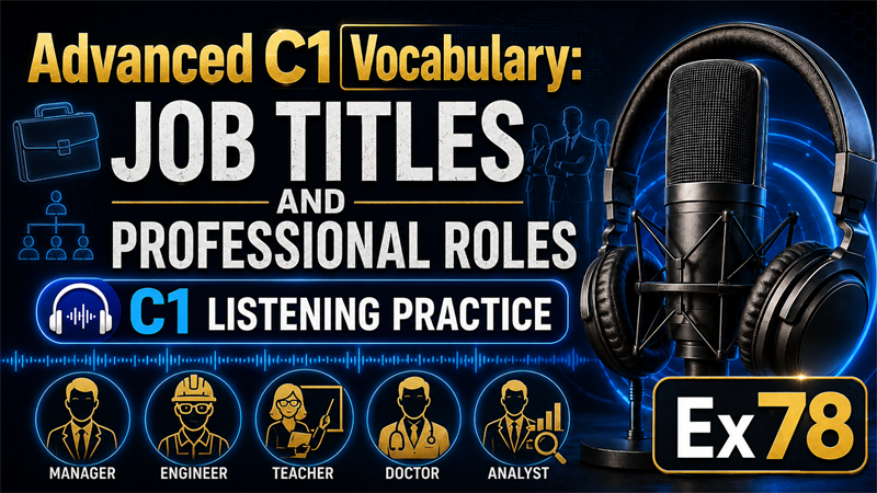 Advanced C1 Vocabulary: Job Titles and Professional Roles — C1 Listening Practice