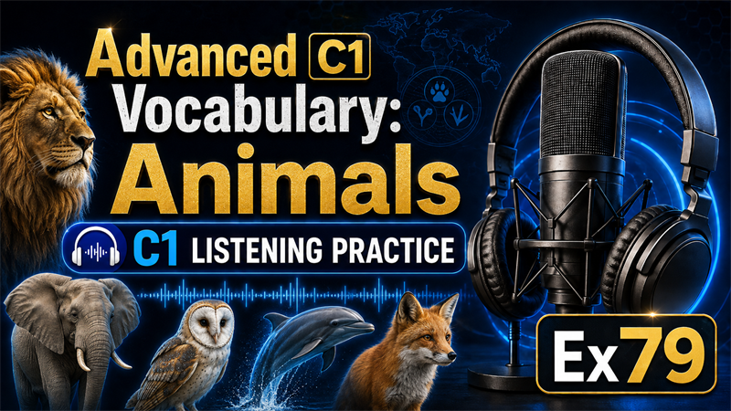 Advanced C1 Vocabulary: Animals — C1 Listening Practice