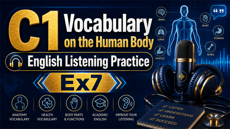 C1 Vocabulary on the Human Body — English Listening Practice