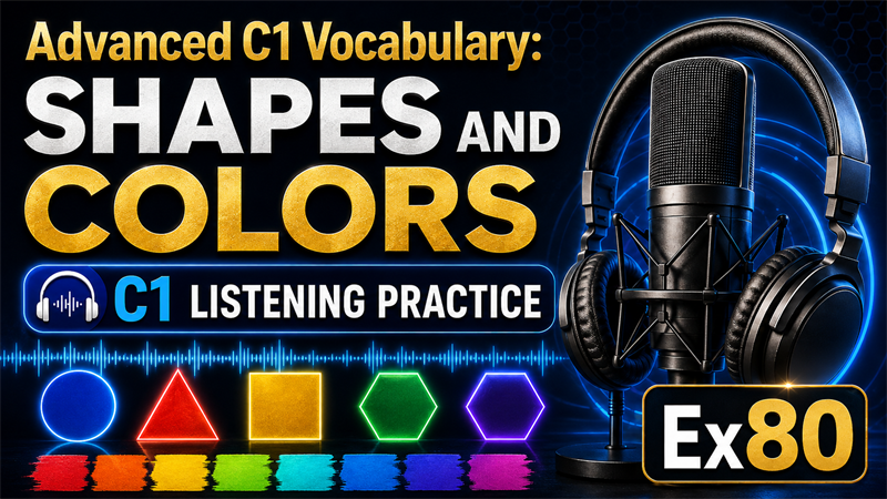 Advanced C1 Vocabulary: Shapes and Colors — C1 Listening Practice