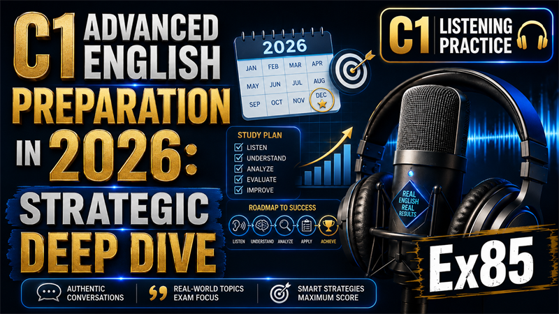 C1 Advanced English Preparation in 2026: Strategic Deep Dive — C1 Listening Practice