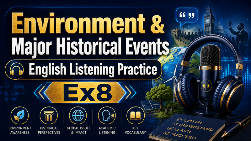 Environment & Major Historical Events — English Listening Practice