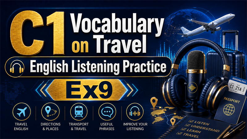 C1 Vocabulary on Travel — English Listening Practice